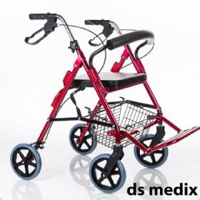 רולטור 4 גלגלים קל משקל עם רגלית דגם כוכב